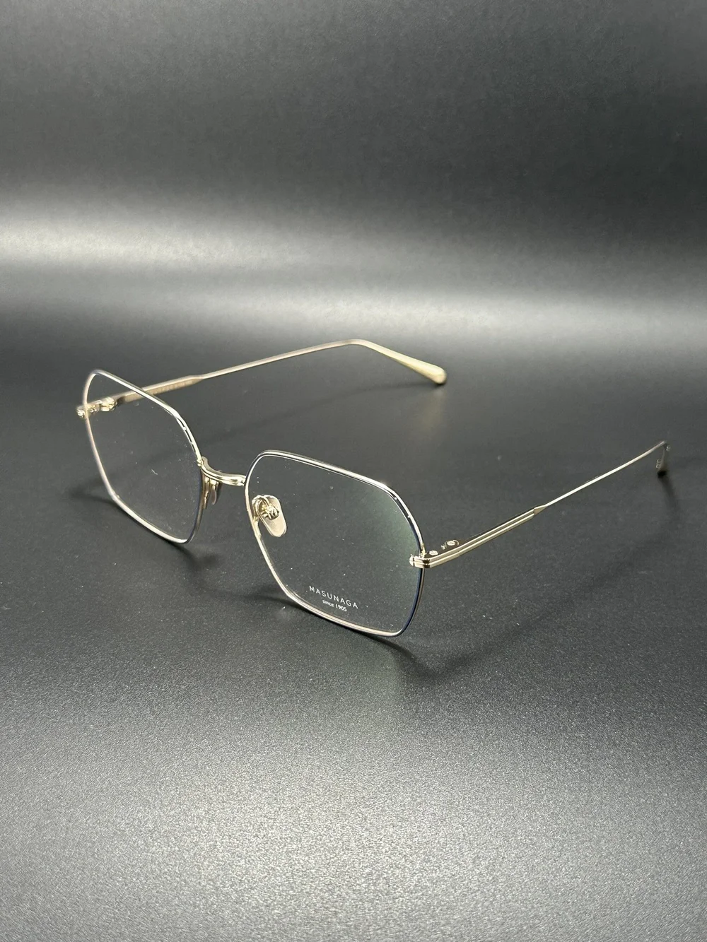 Masunaga 1905 Margot Eyewear 54-17-145 Gold Navy - Brand New